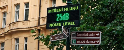 měření hluku ilustrační